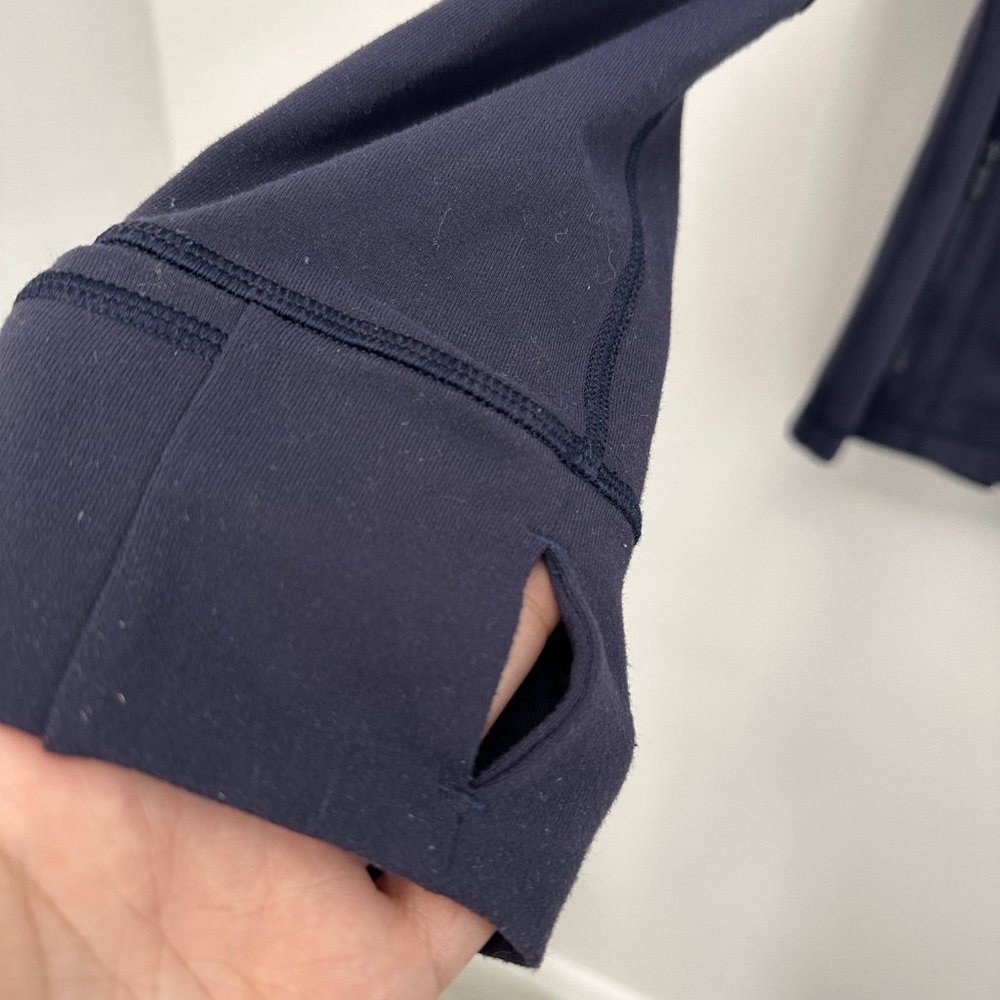 Lululemon Define Full Zip Mock Neck Long Sleeve Jacket Navy Women's 12 - Picture 4 of 16
